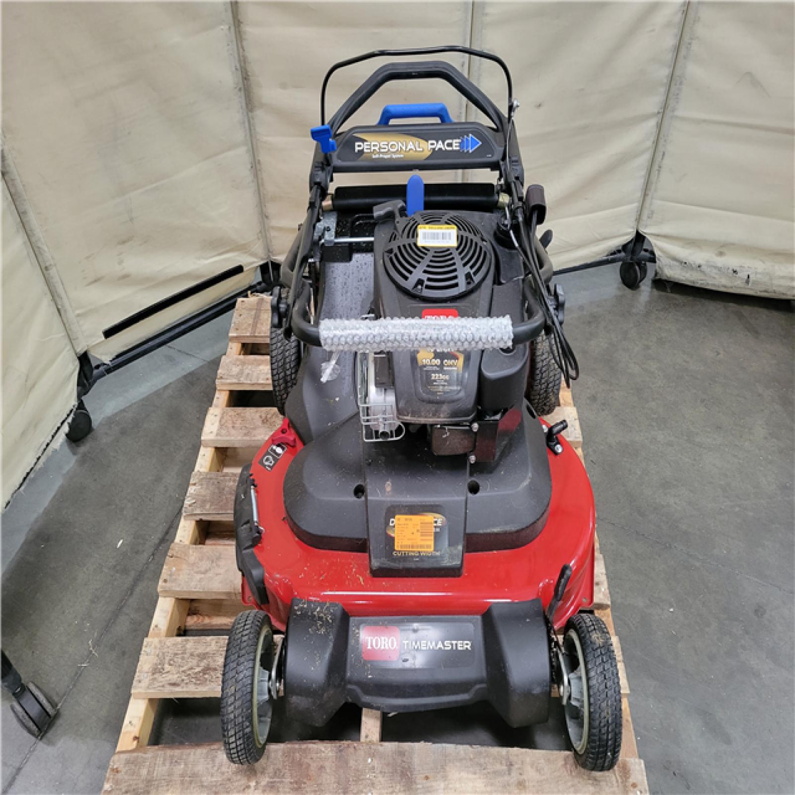 California AS-IS Toro TimeMaster 30in. Briggs & Stratton Personal Pace Self-Propelled Walk-Behind Gas Lawn Mower W/ Spin-Stop