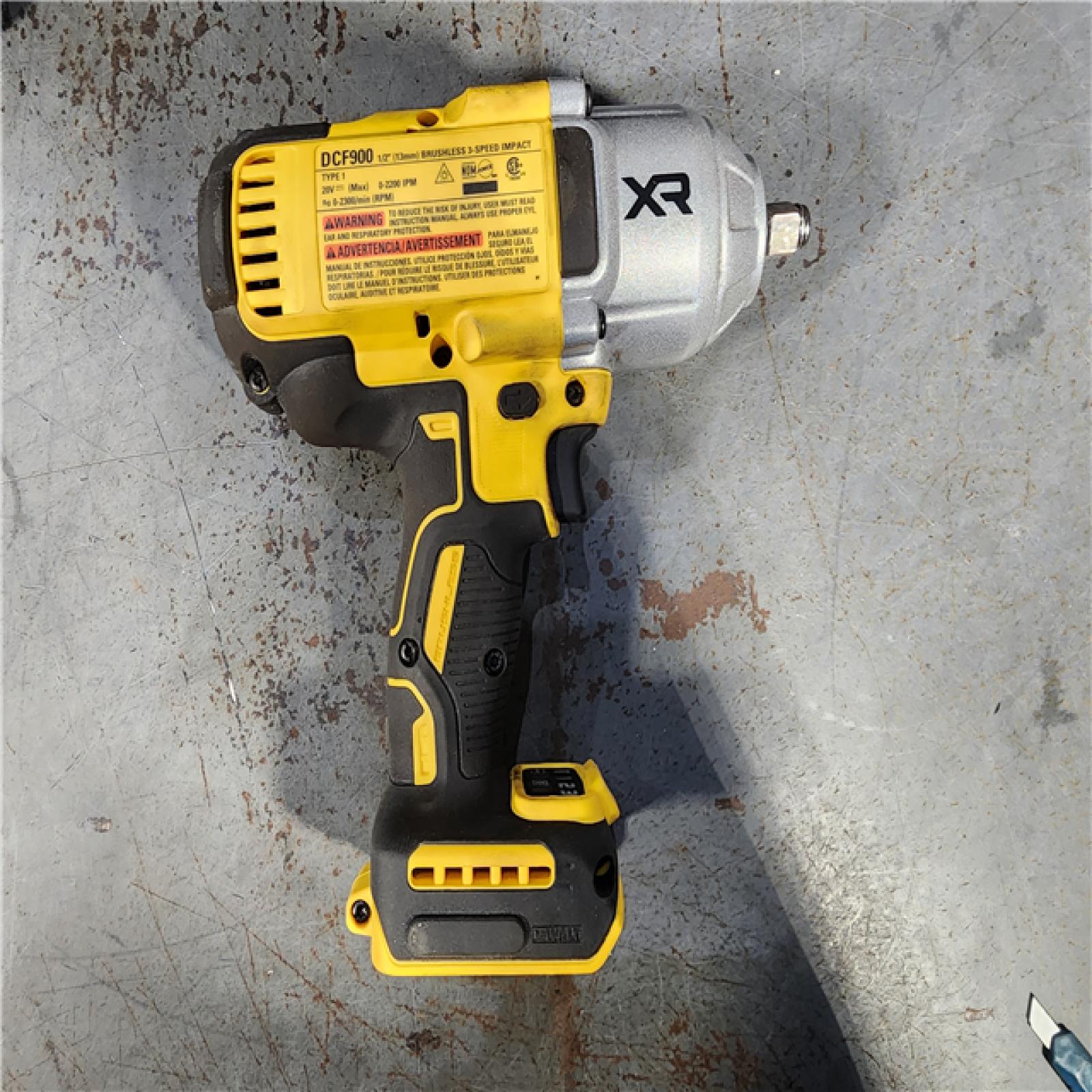 HOUSTON LOCATION - AS-IS DEWALT 20V MAX* XR 1/2  High Torque Impact Wrench with Hog Ring Anvil