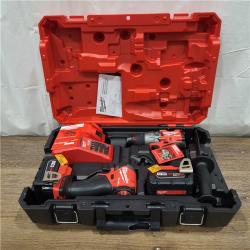 AS-IS M18 FUEL 18V Lithium-Ion Brushless Cordless Hammer Drill and Impact Driver Combo Kit (2-Tool) with 2 Batteries