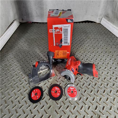 HOUSTON LOCATION - AS-IS M12 FUEL 12V Lithium-Ion Brushless Cordless 3 in. Cut Off Saw (Tool-Only)