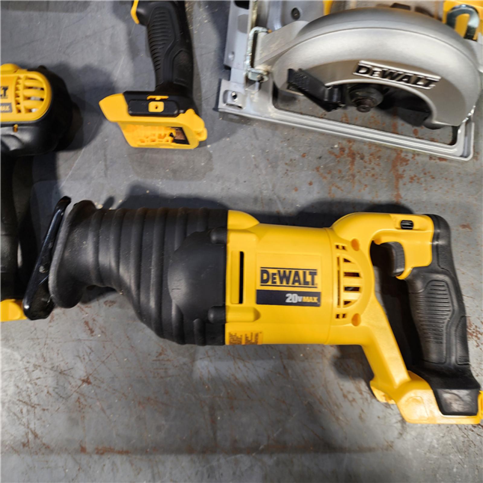 HOUSTON LOCATION - AS-IS DEWALT 4 TOOL COMBO KIT W/ (2) BATTERY & CHARGER