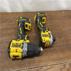 AS-IS20V MAX XR Hammer Drill and ATOMIC Impact Driver 2 Tool Cordless Combo Kit with (2) 4.0Ah Batteries, Charger, and Bag