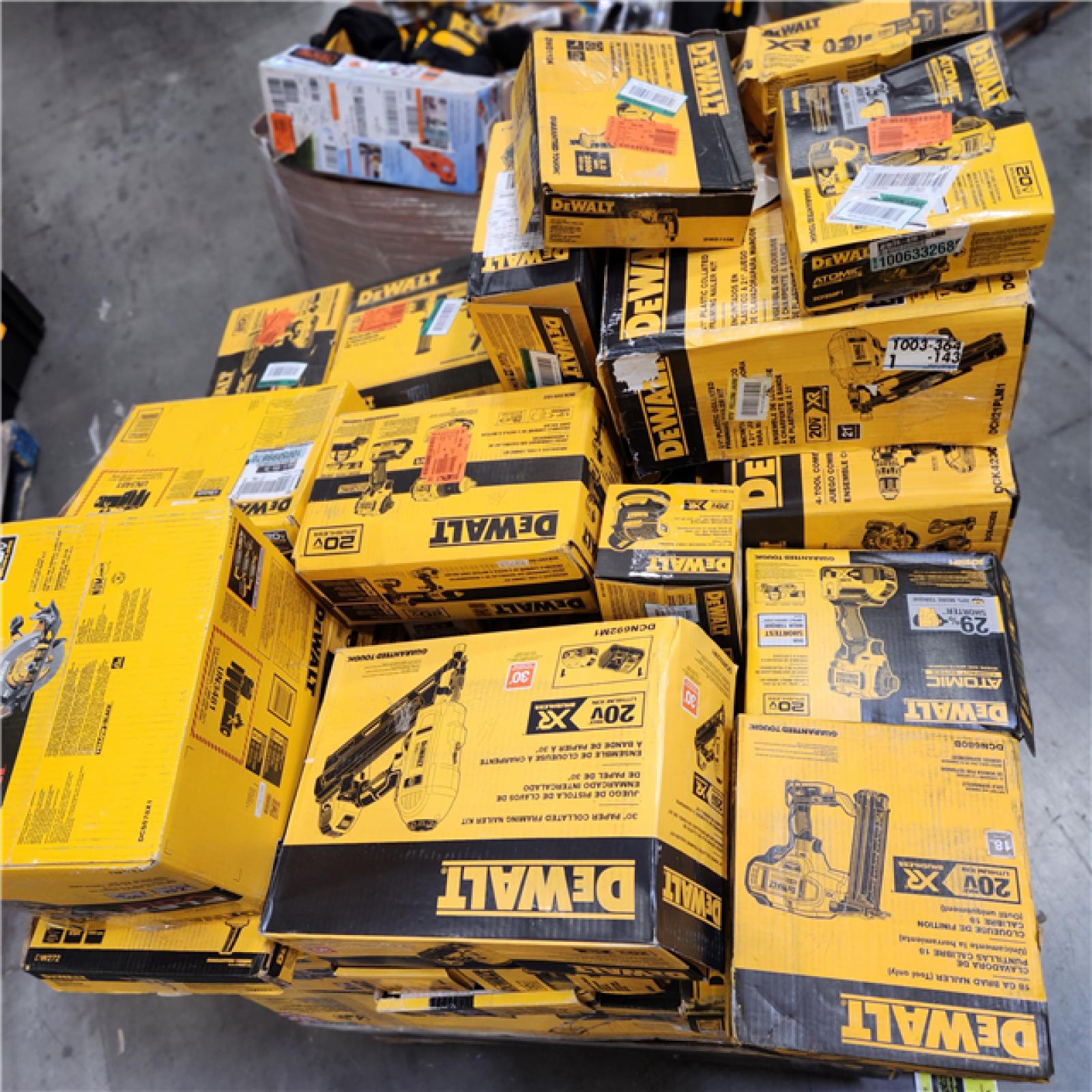 DALLAS LOCATION AS IS DEWALT TOOL PALLET 50 UNITS