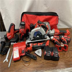 AS-ISM18 18-Volt Lithium-Ion Cordless Combo Kit 7-Tool with 2-Batteries, Charger and Tool Bag