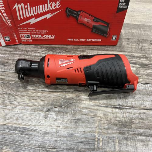 AS-IS MILWAUKEE 2457-20 .38 in. M12 Cordless Ratchet Only