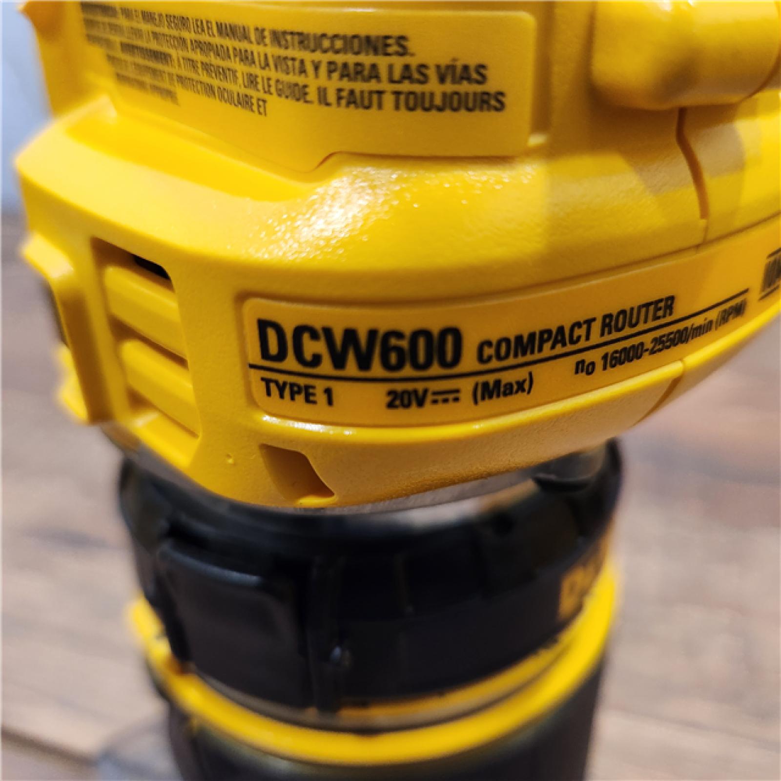 AS-IS Dewalt 20V MAX XR Brushless Cordless Compact Router (Tool Only)