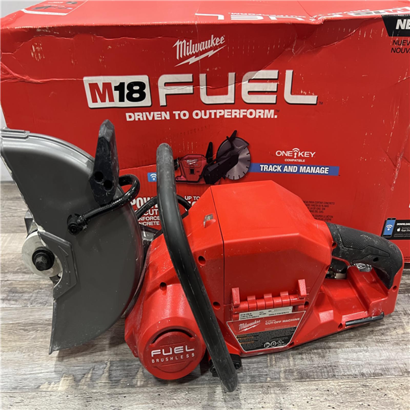 AS-IS Milwaukee 2786-20 M18 FUEL Lithium-Ion 9 in. Cut-Off Saw W/ ONE-KEY (Tool Only)