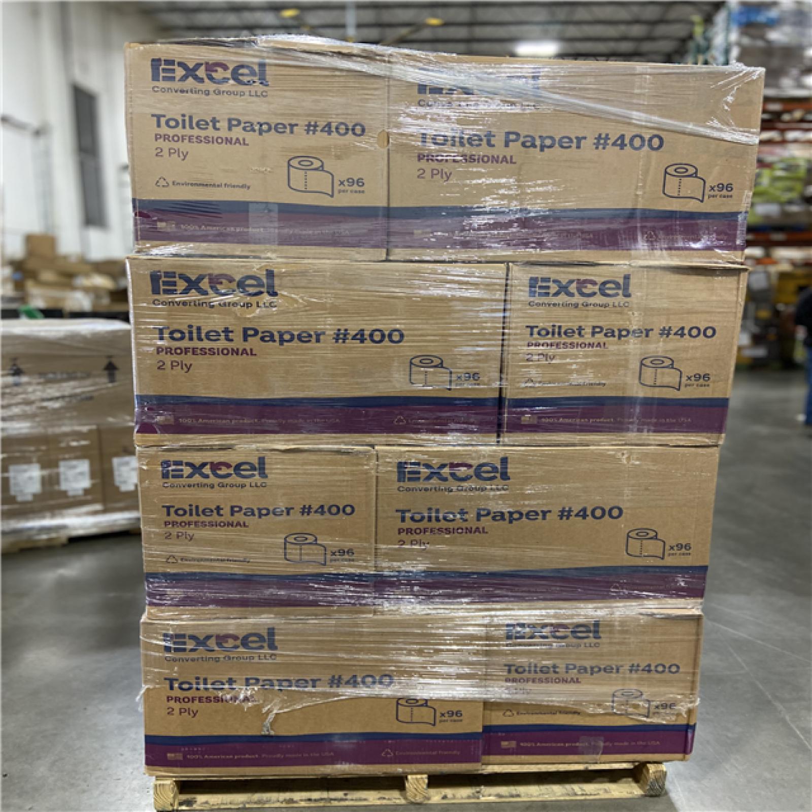 DALLAS LOCATION - TOILET PAPER #400 PALLET - (20 BOXES) (96 ROLLS PER BOX)