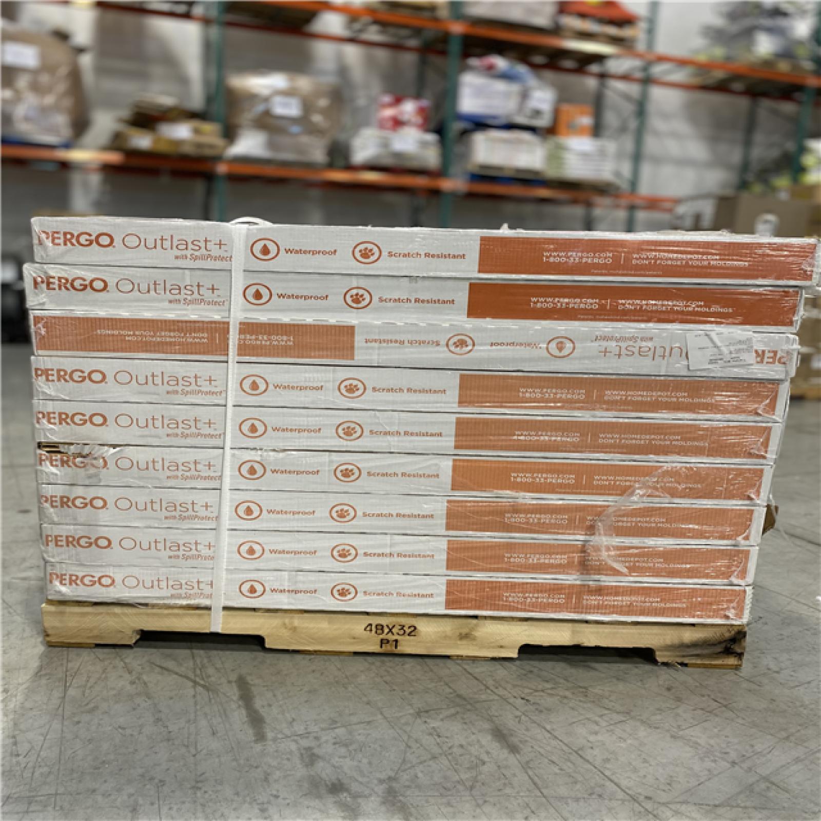 DALLAS LOCATION - Pergo Outlast+ Marigold Oak 12 mm T x 7.4 in. W Waterproof Laminate Wood Flooring PALLET - (36 UNITS)