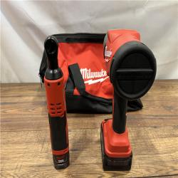 AS IS M12/M18 12/18V Lithium-Ion Cordless 3/8 in. Ratchet and 1/2 in. High Torque Impact Wrench with Friction Ring Combo Kit