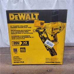 AS-IS DeWalt DCN21PLB 20V MAX 21-Degree Plastic Collated Framing Nailer (Bare Tool)