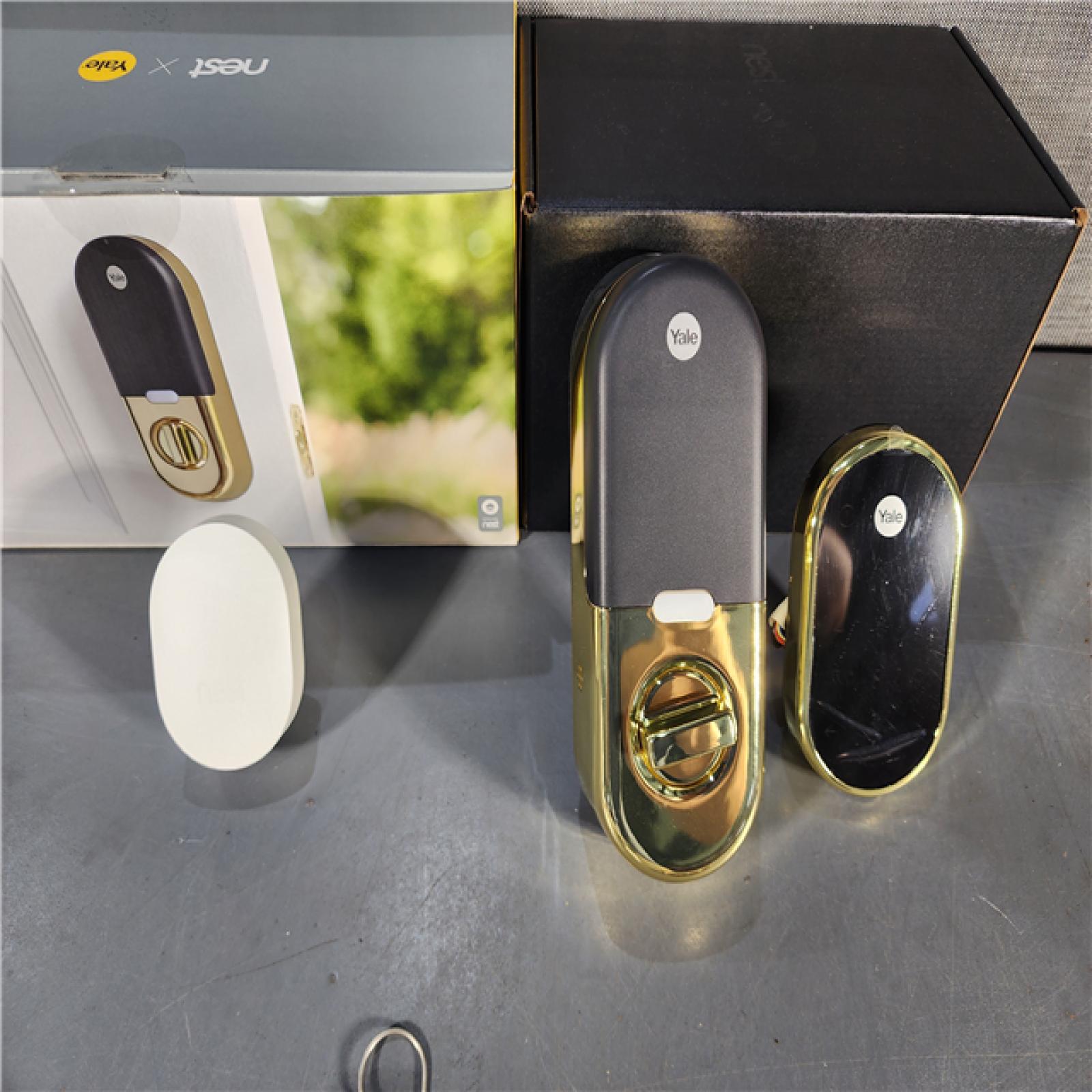 HOUSTON LOCATION - AS-IS (APPEARS LIKE NEW) Nest X Yale Lock (Polished Brass) with Nest Connect