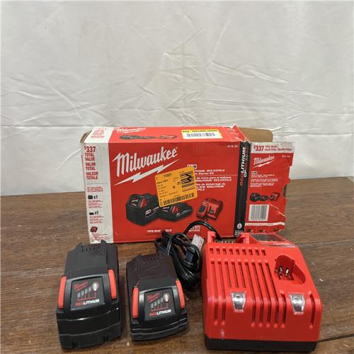 AS-IS Milwaukee M18 Redlithium Xc5.0 Resistant Battery Starter Kit