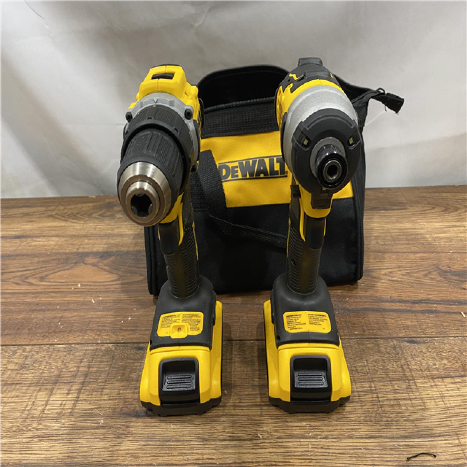 AS IS Dewalt DCK225D2 20V MAX ATOMIC Brushless Compact Lithium-Ion 1/2 in. Cordless Drill Driver and 1/4 in. Impact Driver Combo Kit with 2 Batteries 2 Ah