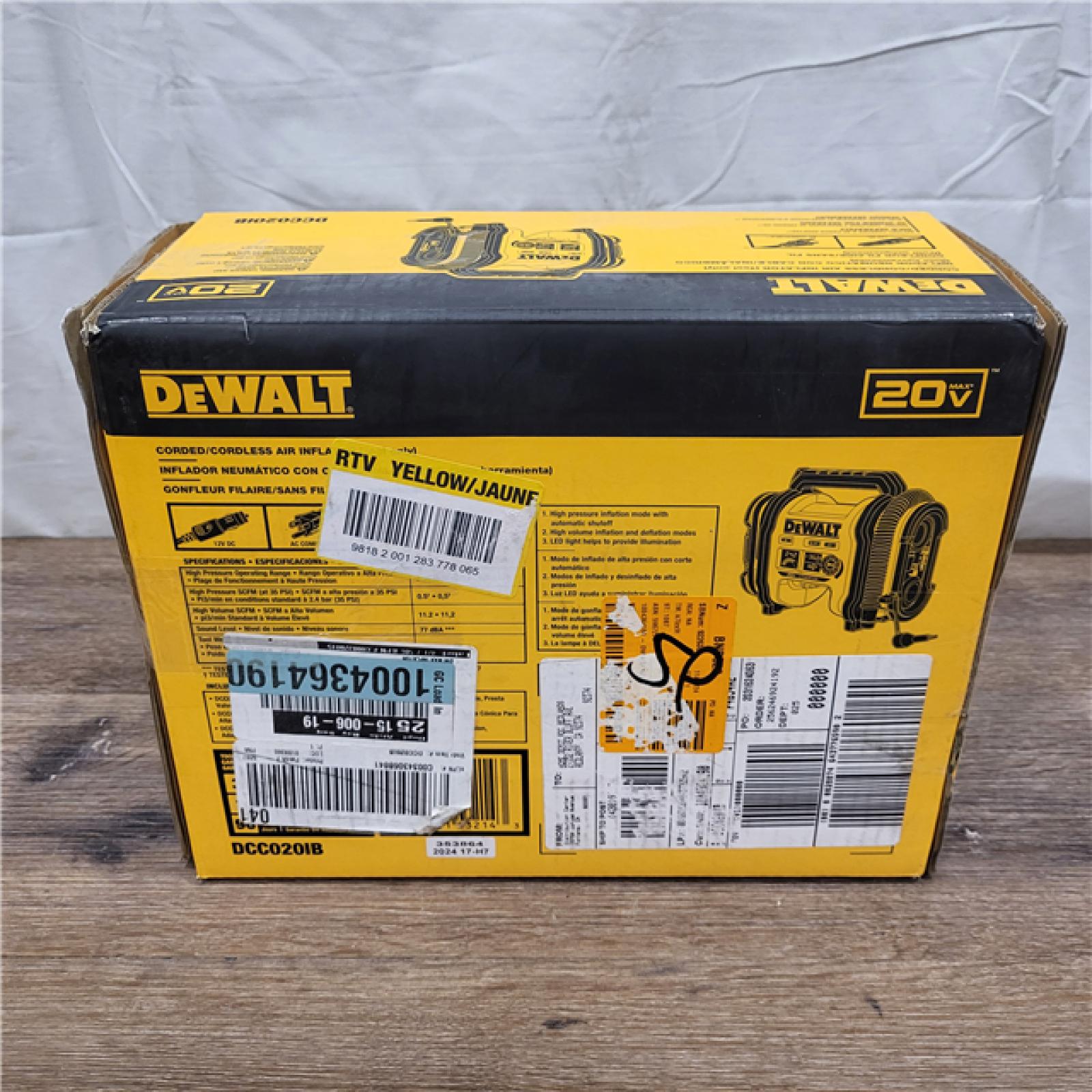 AS-IS DEWALT  20V MAX Inflator (Tool Only)