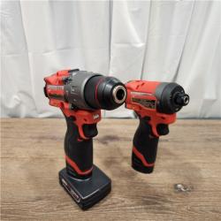 AS-IS Milwaukee 3497-22 12V Brushless Hammer Drill and Impact Driver Combo Kit