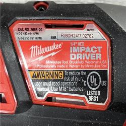 AS-IS Milwaukee M18 18-Volt Lithium-Ion Cordless Combo Tool Kit (5-Tool) with (1) 3.0Ah and (1) 1.5Ah Battery, (1) Charger, (1) Tool Bag