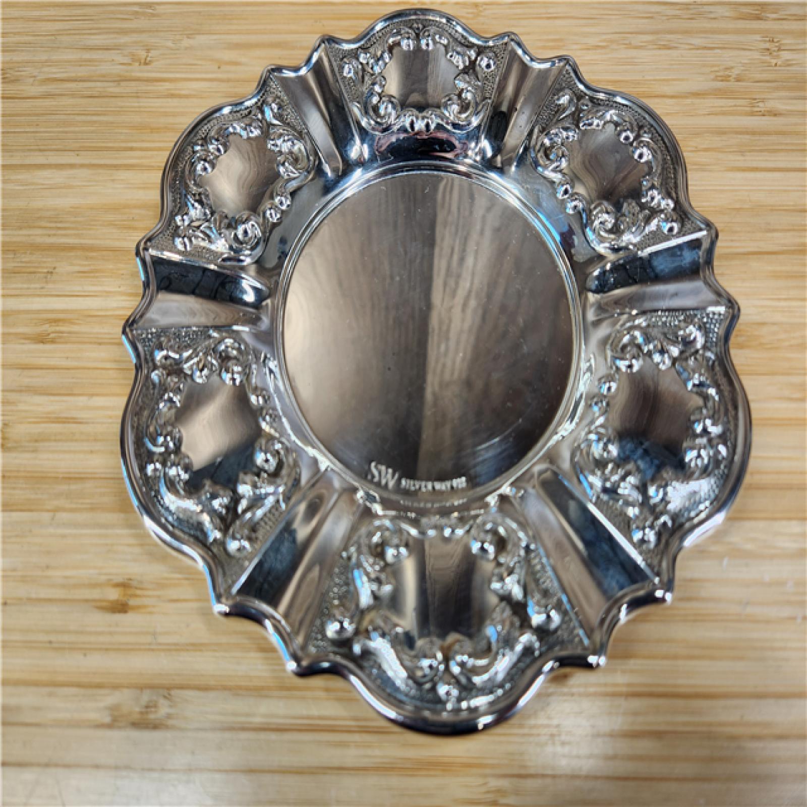 Grand Sterling Co. Silver Mot Cup With Silver Tray