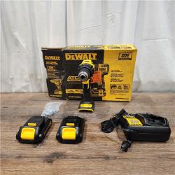 AS IS ATOMIC 20V MAX Cordless Brushless Compact 1/2 in. Drill/Driver, (2) 20V 1.3Ah Batteries, Charger and Bag