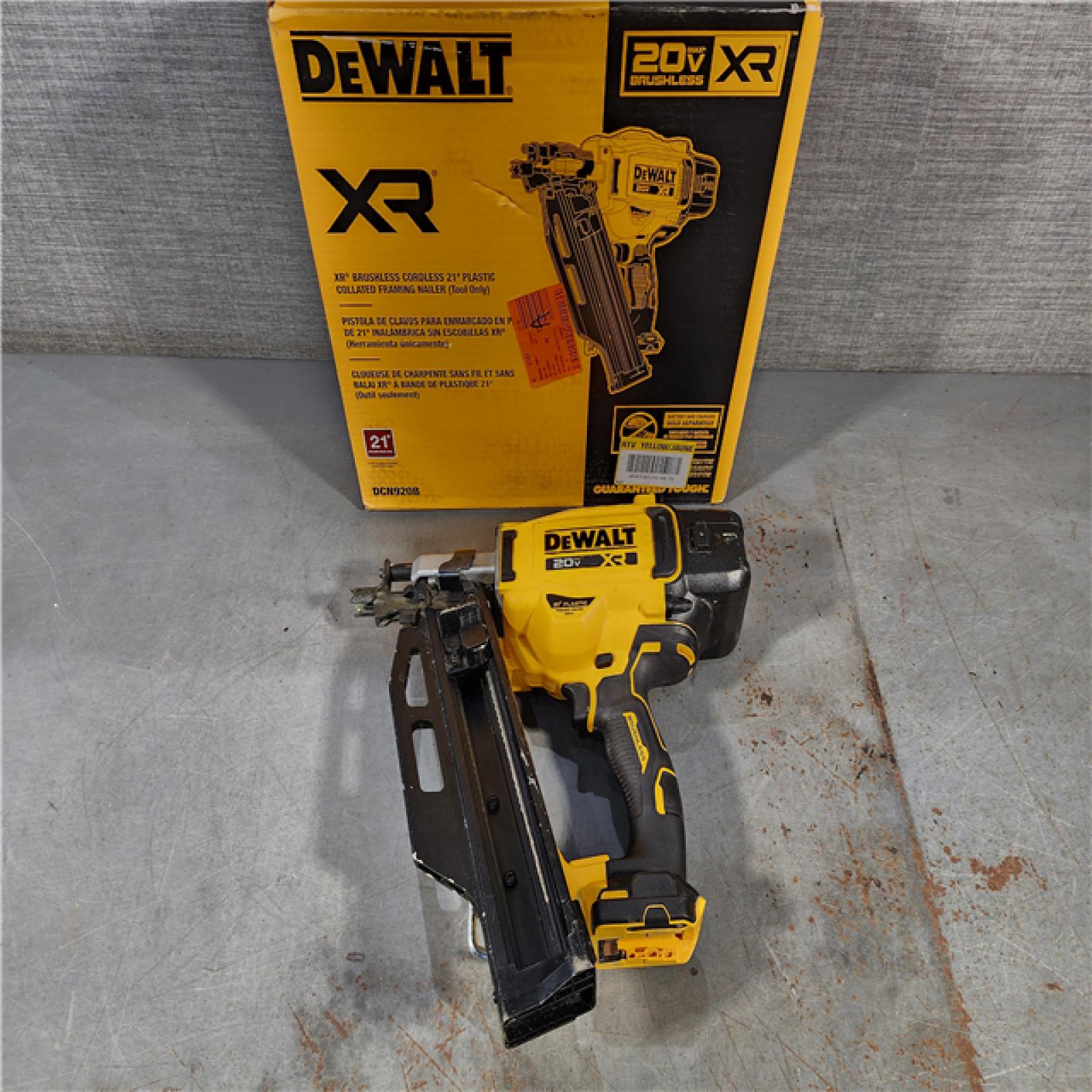 HOUSTON LOCATION - AS-IS DEWALT 20-Volt 21Â° Cordless Framing Nailer (Tool-Only)