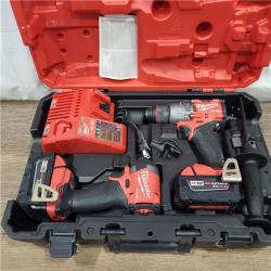 AS-IS M18 FUEL 18V Lithium-Ion Brushless Cordless Hammer Drill and Impact Driver Combo Kit (2-Tool) with 2 Batteries