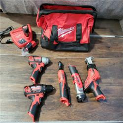 California New M12 5 Tool Combo Kit (2 Batteries, Charger, and Bag Included)