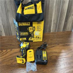 AS-IS DEWALT ATOMIC 20V Max Lithium-Ion Brushless Cordless Compact 1/4 in. Impact Driver Kit with 2.0Ah Battery, Charger and Bag