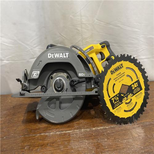 AS-IS DEWALT FLEXVOLT 60V MAX Cordless Brushless 7-1/4 in. Wormdrive Style Circular Saw (Tool Only)