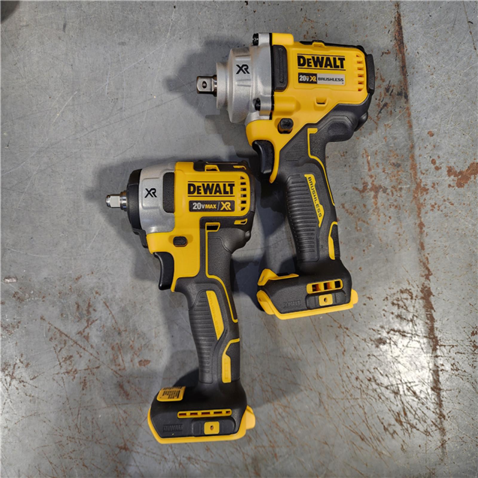 HOUSTON LOCATION - AS-IS DEWALT 20V MAX XR Brushless Cordless 2-Tool Impact Wrench Kit