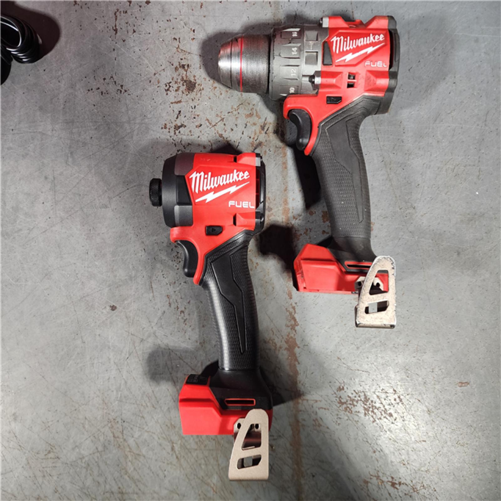 HOUSTON LOCATION - AS-IS Milwaukee M18 FUEL 18V Lithium-Ion Brushless Cordless Hammer Drill and Impact Driver Combo Kit (2-Tool) with 2 Batteries