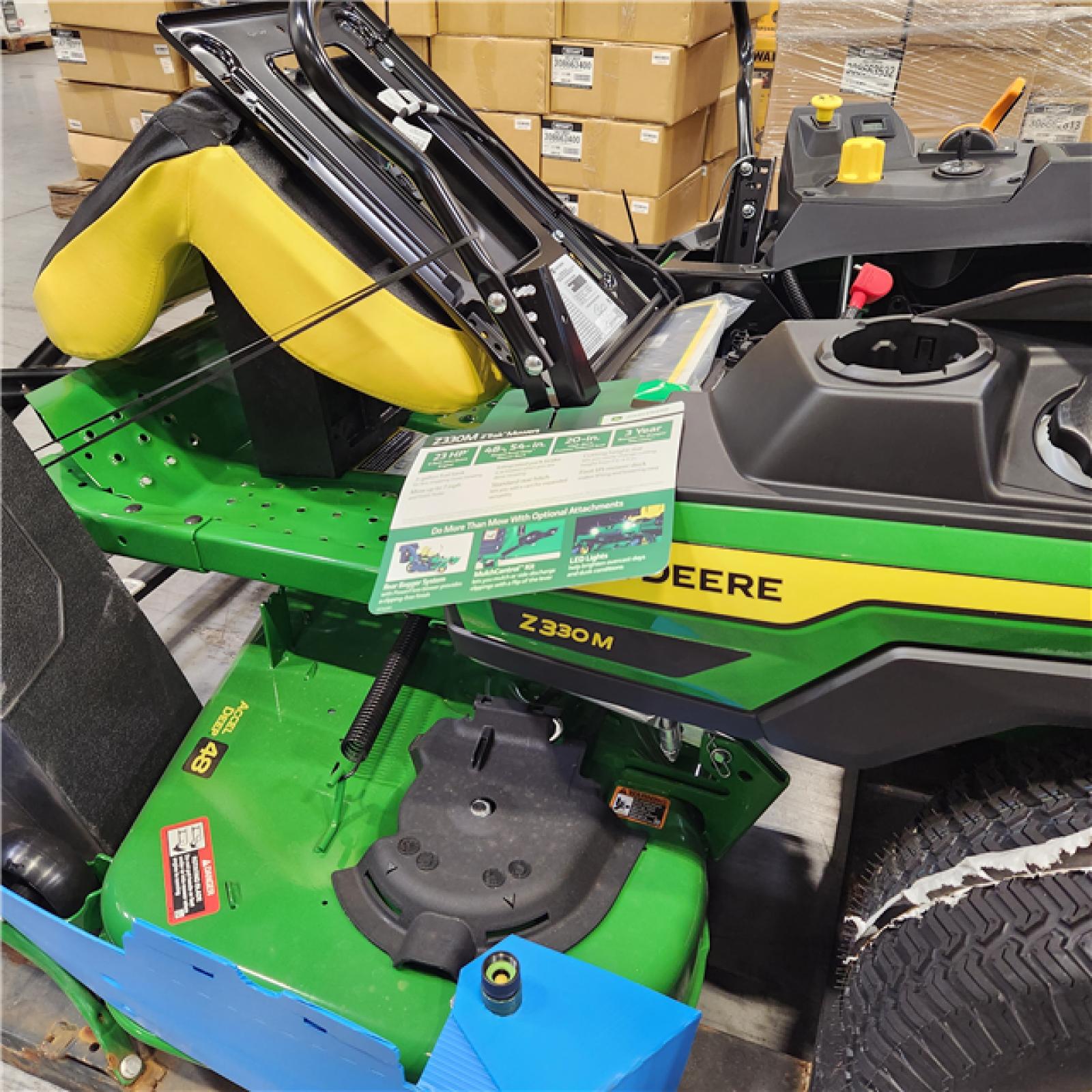 Dallas Location New John Deere Z330m Ztrak 23 Hp V Twin Zero Turn Zero Turn Riding Lawn Mower 7850