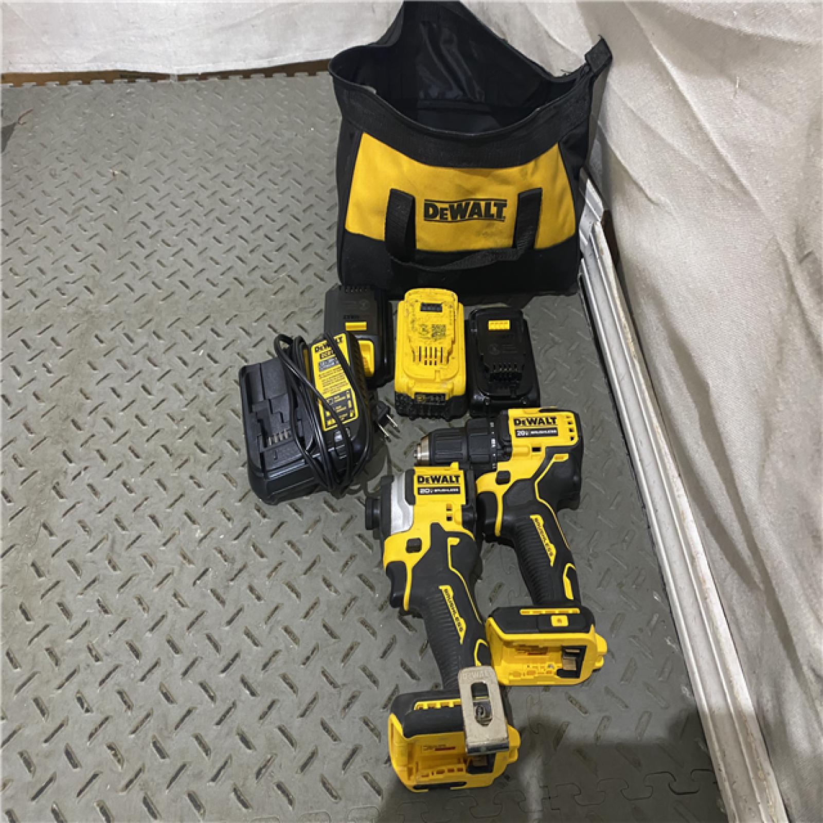 Houston location AS-IS DEWALT 2 TOOL COMBO KIT