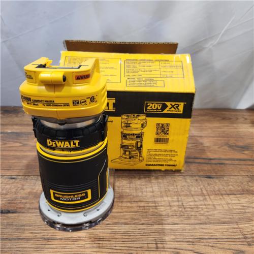 AS-IS Dewalt 20V MAX XR Brushless Cordless Compact Router (Tool Only)