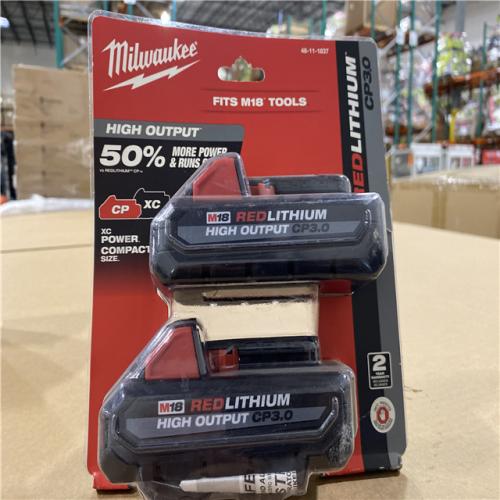 NEW! - Milwaukee M18 18V Lithium-Ion HIGH OUTPUT CP 3.0Ah Battery Pack (2-Pack)