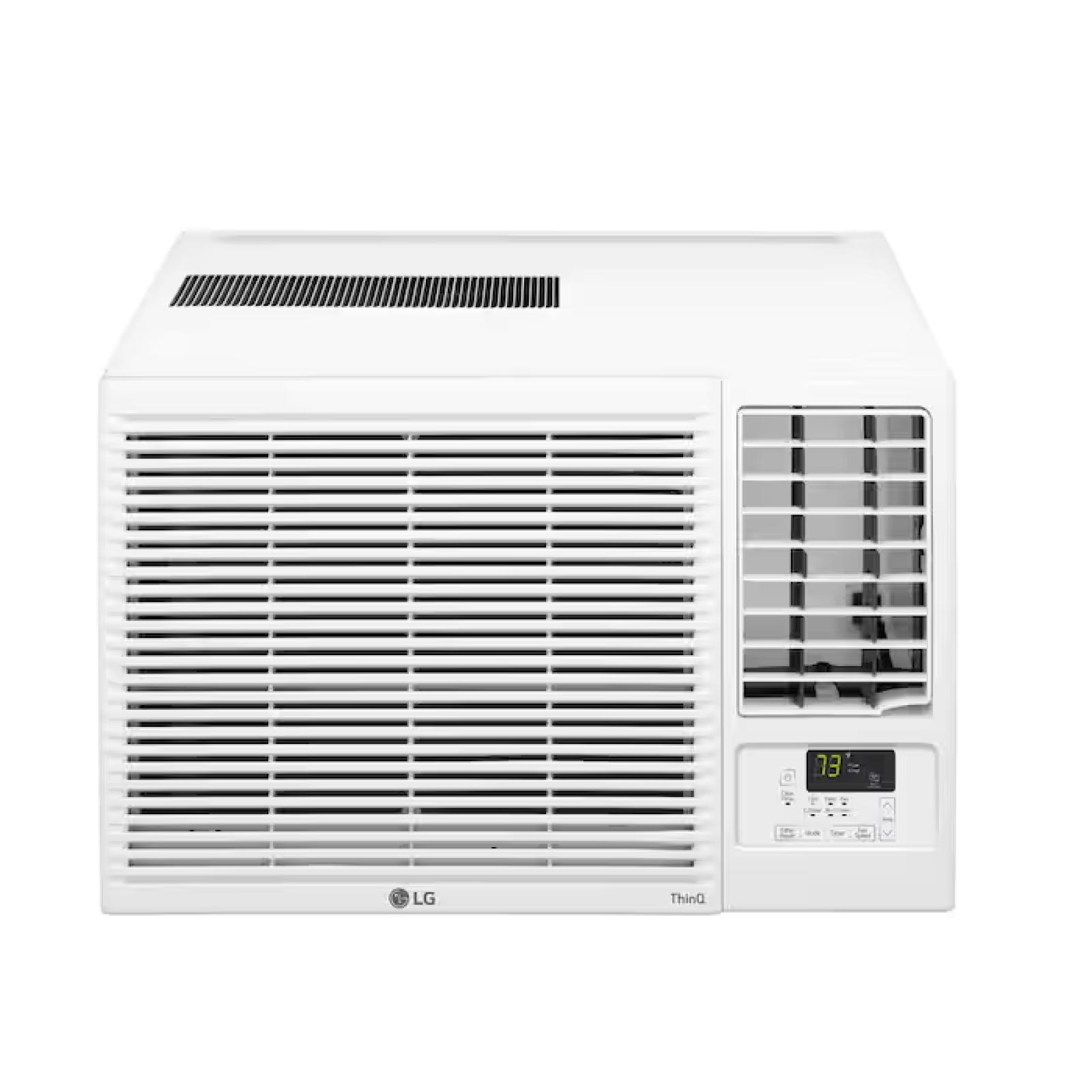 DALLAS LOCATION - LG 23,000 BTU 230/208V Window Air Conditioner Cools 1400 Sq. Ft. with Heater, Wi-Fi Enabled and Dehumidifier in White