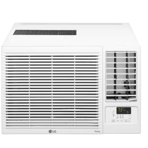 DALLAS LOCATION - LG 23,000 BTU 230/208V Window Air Conditioner Cools 1400 Sq. Ft. with Heater, Wi-Fi Enabled and Dehumidifier in White