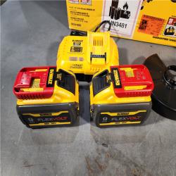 HOUSTON LOCATION - AS-IS (APPEARS LIKE NEW) DeWalt Flexvolt 60V Max Cordless Grinder  4.5 in; 6 in  Kit  1 KT (115-DCG418X2)