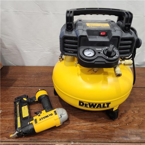 AS-IS 6 Gal. 18-Gauge Brad Nailer and Heavy-Duty Pancake Electric Air Compressor Combo Kit