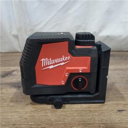 AS-IS Milwaukee 3521-21 4V Lithium-Ion Cordless USB Rechargeable Green Beam Cross Line Laser