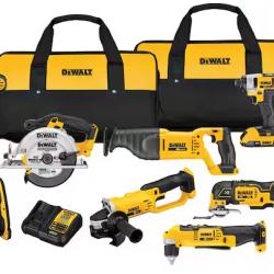 DALLAS LOCATION - DEWALT 20V MAX Cordless 9 Tool Combo Kit with (2) 20V 2.0Ah Batteries and Charger