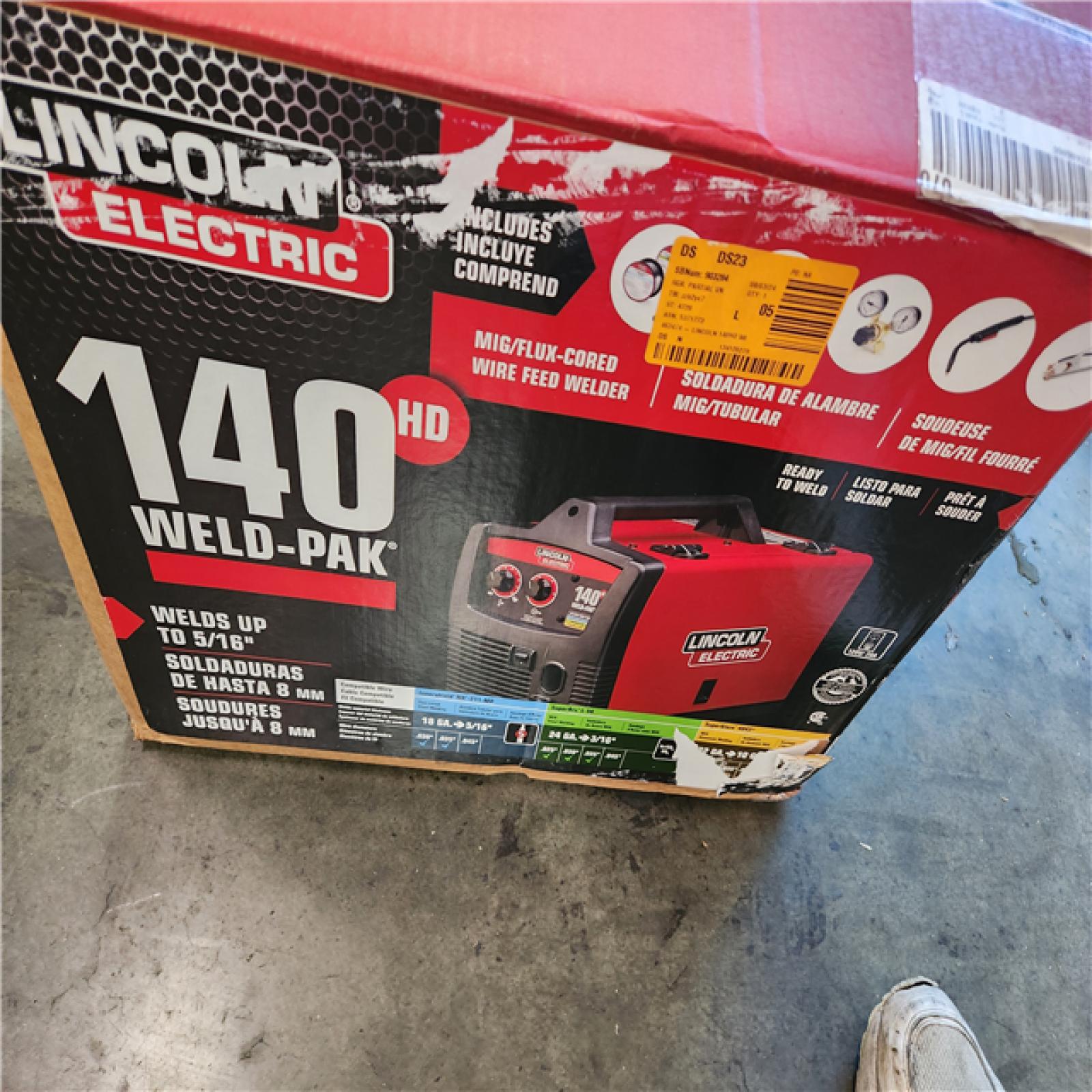 California AS-IS Lincoln Eletectric 140 Amp Weld Pak 140 HD