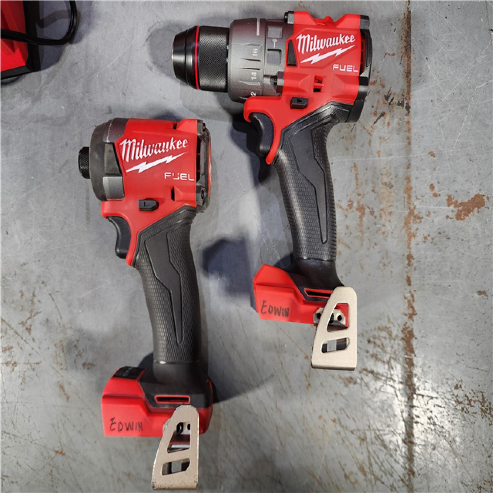 HOUSTON LOCATION - AS-IS Milwaukee M18 FUEL 18V Lithium-Ion Brushless Cordless Hammer Drill and Impact Driver Combo Kit (2-Tool) with 2 Batteries