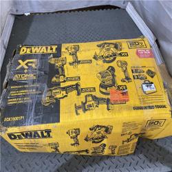 Houston location AS-IS DEWALT 20-Volt MAX Lithium-Ion Cordless 7-Tool Combo Kit with 2.0 Ah Battery, 5.0 Ah Battery and Charger