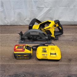 NEW! DEWALT DCS577X1 60V FLEXVOLT MAX Lithium-Ion 7-1/4 Brushless Cordless Wormdrive Style Circular Saw Kit 9.0 Ah