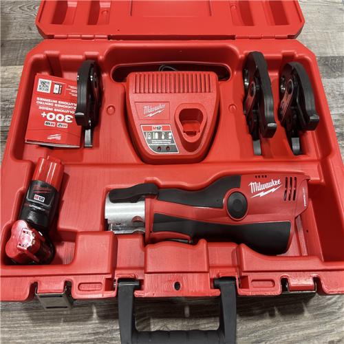 AS-IS Milwaukee M12 Force Logic Press Tool 1/2 in. to 1 in. Kit