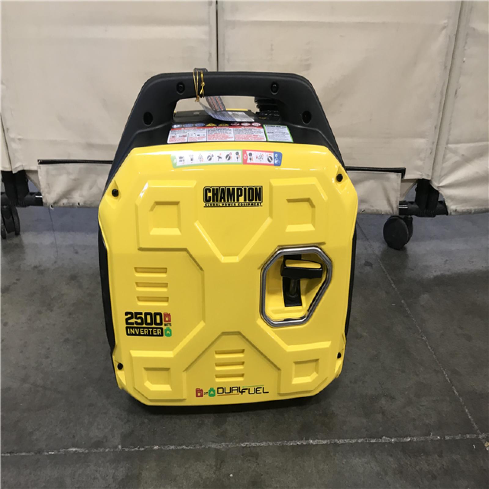 California AS-IS Champion Power Equipment 2500-Watt Recoil Start Ultra-Light Portable Gas and Propane Powered Dual Fuel Inverter Generator with CO Shield