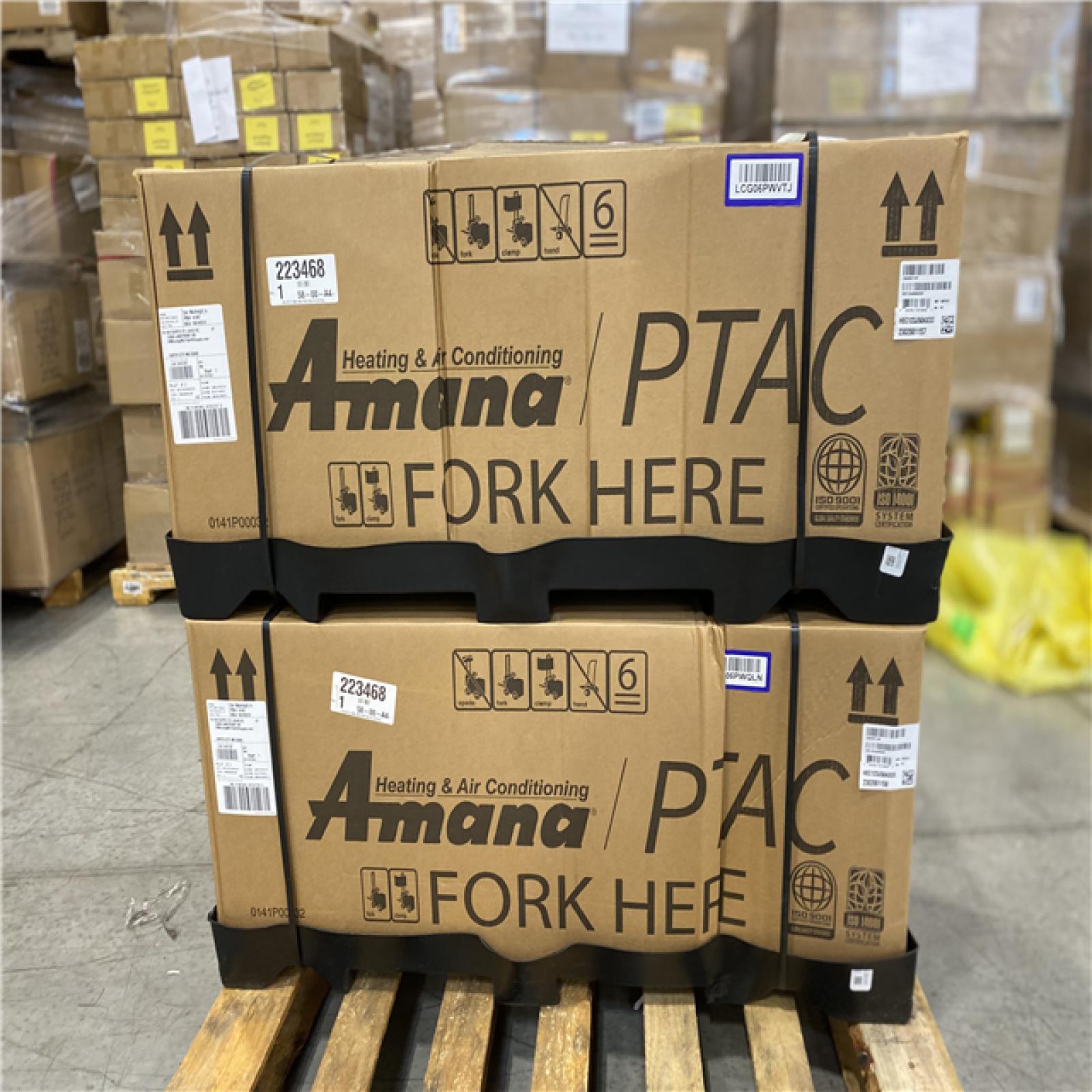 DALLAS LOCATION - Amana 12,000 Btu 230v 30a Standard High Efficiency Ptac PALLET - (2 UNITS)