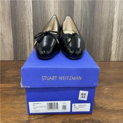 NEW! Stuart Weitzman Women's Slip on Patent Cap Flats - Black - SZ 6B