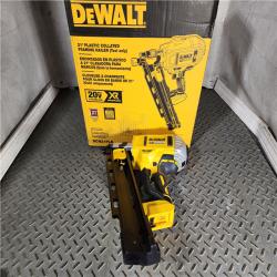 HOUSTON LOCATION - AS-IS (APPEARS LIKE NEW) DEWALT 20V MAX XR Lithium-Ion Electric Cordless Brushless 2-Speed 21° Plastic Collated Framing Nailer (Tool Only)