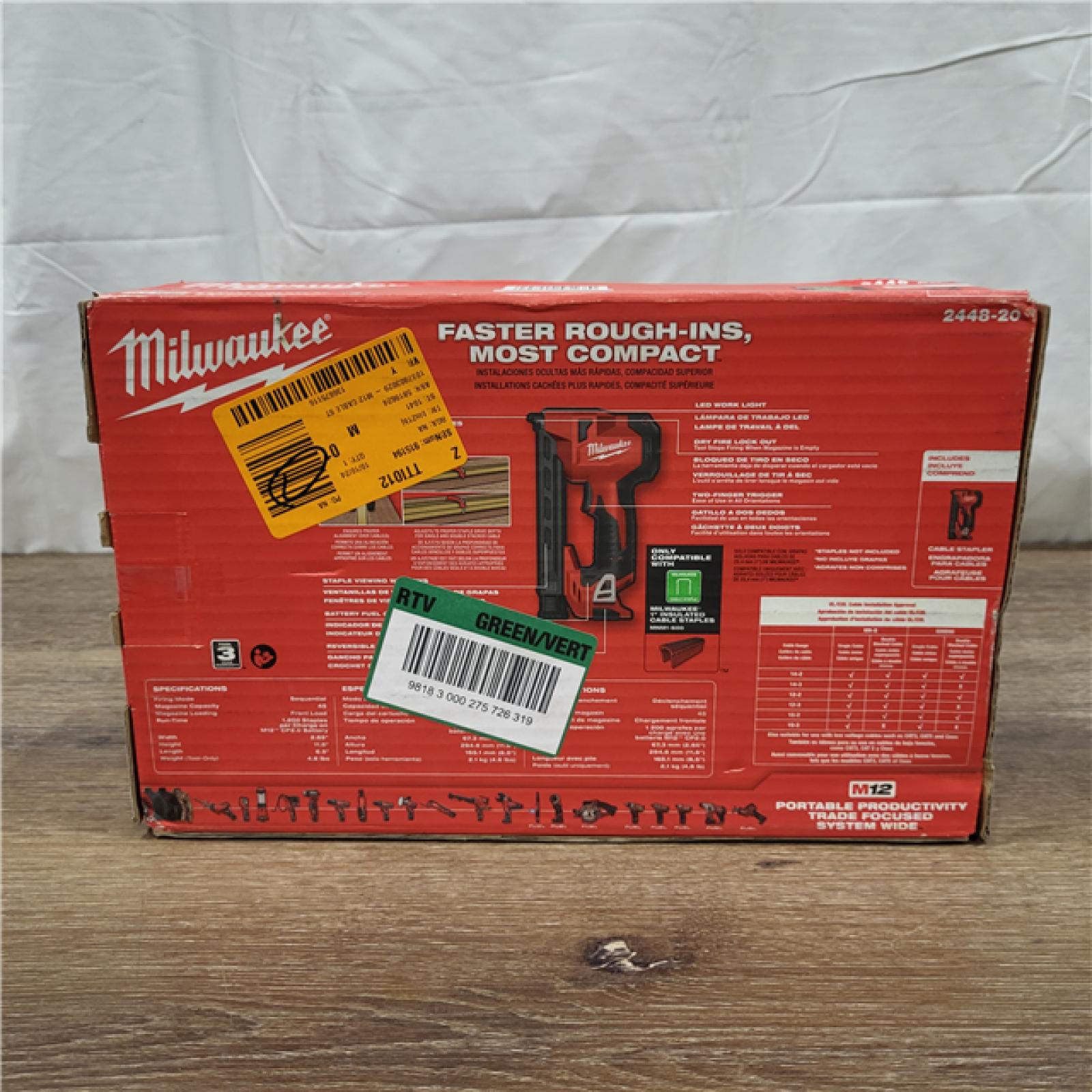 NEW! Milwaukee M12 Cable Stapler